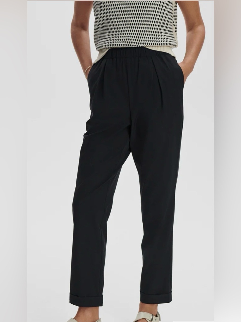NWT Varley Alana Slim Tapered Cuff Pant 27", Size L - Picture 5 of 11